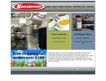 Tablet Screenshot of karlsburger.com